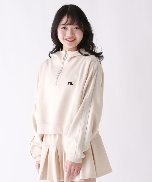 repipi armario（レピピアルマリオ） パーカー ハーフZIPショート