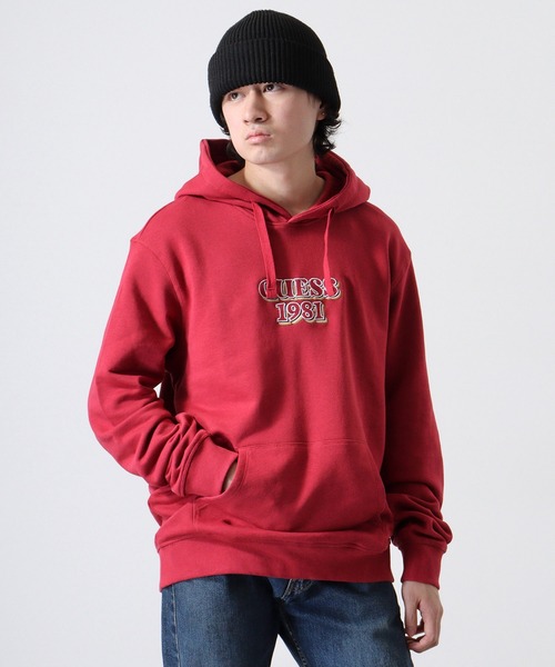 GUESS（ゲス） パーカー GUESS GUESS EMBRO HOODIE SWEATSHIRT 