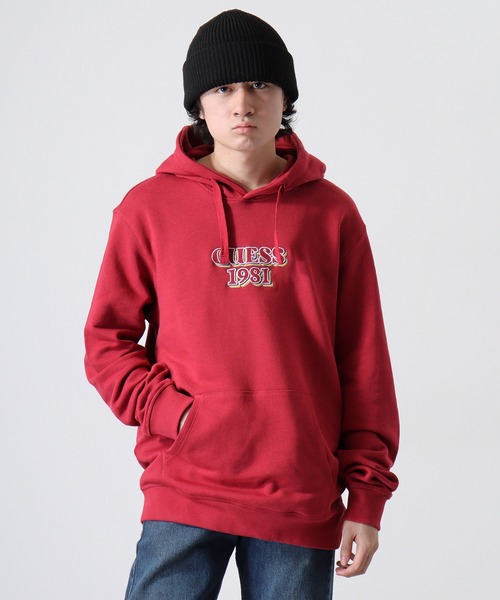 GUESS フード付きパーカー GUESS（ゲス） パーカー GUESS GUESS EMBRO HOODIE SWEATSHIRT