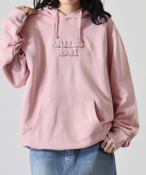 GUESS フード付きパーカー GUESS（ゲス） パーカー GUESS Originals Heather Baker Logo Hoodie
