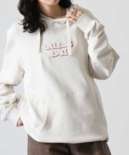 GUESS（ゲス） パーカー GUESS GUESS EMBRO HOODIE SWEATSHIRT