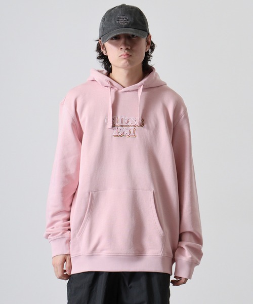 GUESS ゲス トレーナー パーカー レディース  ピンク ピンク系 Guess(ゲス) パーカー・フーディ(レディース) - ブランド通販