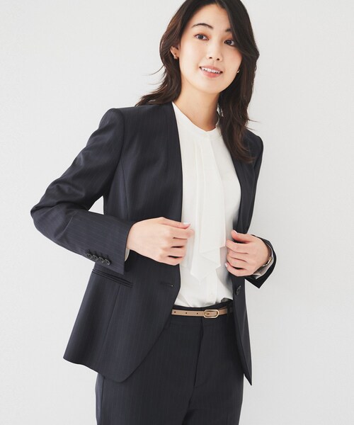 UNTITLED（アンタイトル） ジャケット ノーカラージャケット 「通勤