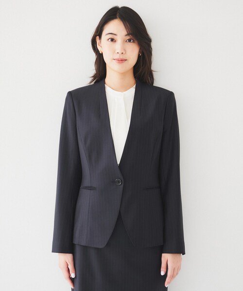 UNTITLED（アンタイトル） ジャケット ノーカラージャケット 「通勤