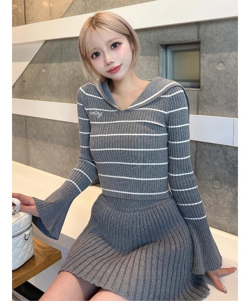 Darich ニット セーター セーラーカラーニットトップス