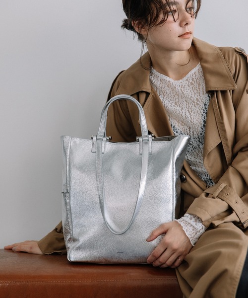 新品★ BEAURE/カウレザー ダブルハンドル A4 トート Beau're トートバッグ BEAURE ヴュレ カウレザー ダブルハンドル