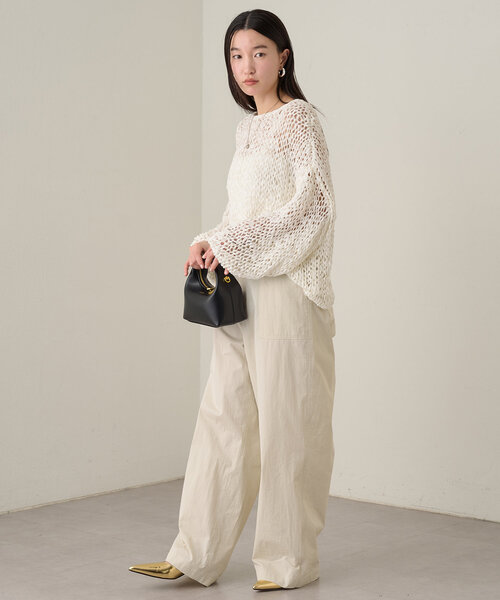 ほぼ新品 ベイカーパンツ Loungedress (2807 Loungedress パンツ ベイカールーズパンツ レディース