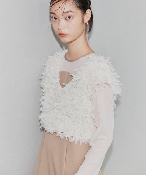 ANDRESD ドレス 「2点セットアイテム」フリンジグリッターセットドレス