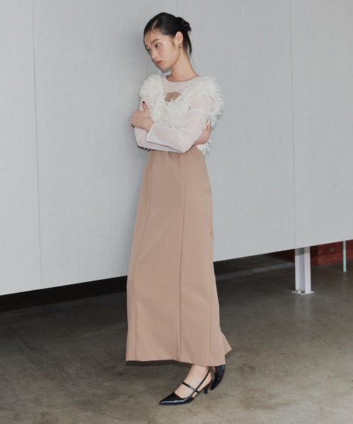 ANDRESD ドレス 「2点セットアイテム」フリンジグリッターセットドレス