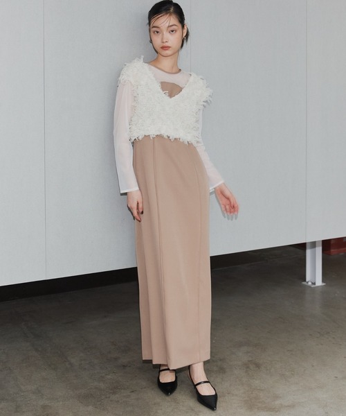 ANDRESD ドレス 「2点セットアイテム」フリンジグリッターセットドレス