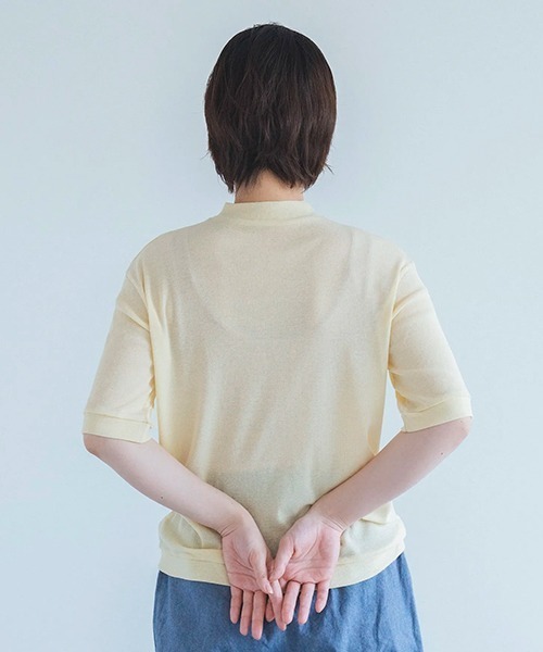 D tシャツ コットンスーピマテレコボトルネック レディース