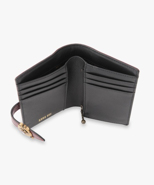 未使用 ANNA SUI アナスイ ブルボン 口金二つ折り財布 財布 ブラック Amazon | ANNA SUI(アナスイ) ブルボン 口金二つ折り財布 財布