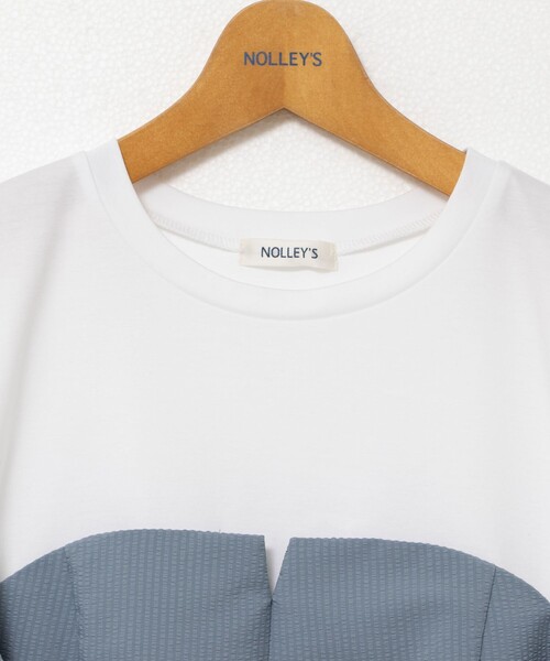 tシャツ 「追加」「WEB先行発売」ビスチェ風コンビTシャツ レディース NOLLEY'S tシャツ 「追加」「WEB先行発売」ビスチェ風コンビT