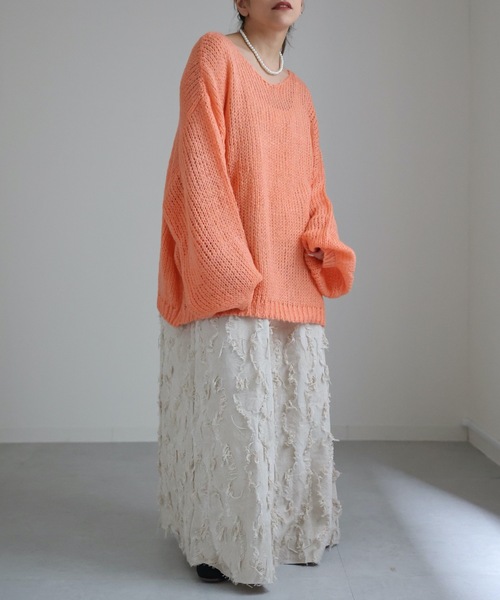 「sakishimatokyo」 Vネックニット FREE パープル レディース_画像5