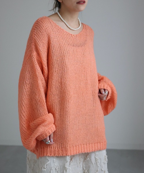 「sakishimatokyo」 Vネックニット FREE パープル レディース_画像7