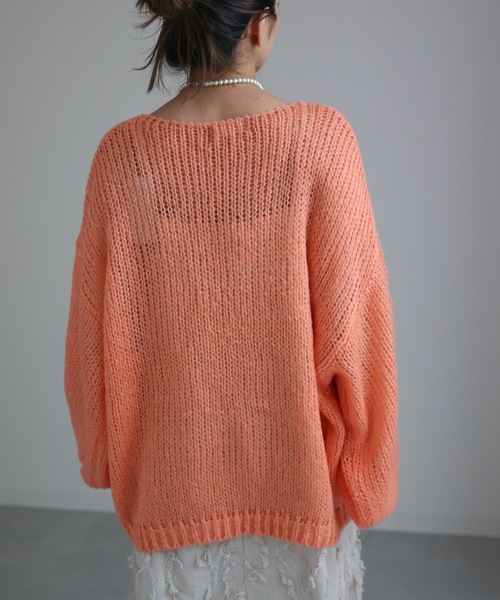 「sakishimatokyo」 Vネックニット FREE パープル レディース_画像8