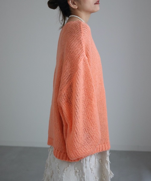 「sakishimatokyo」 Vネックニット FREE パープル レディース_画像9