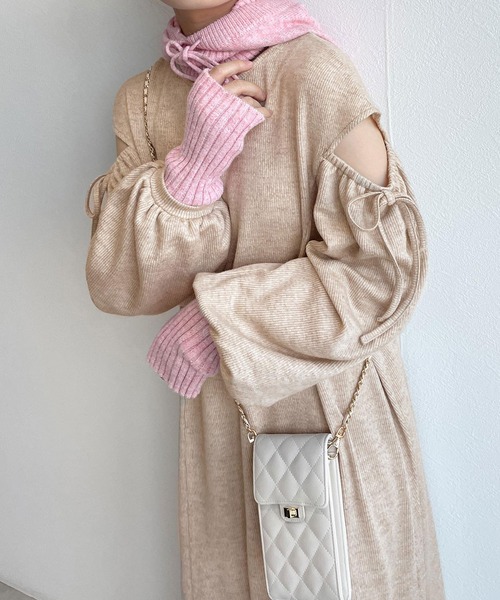 「w closet」 ニットワンピース FREE ライトベージュ レディース_画像8