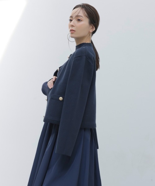 anuans（アニュアンス） ニットカーディガン FREE グレー レディース