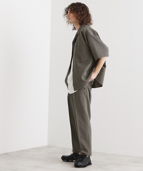 tk.TAKEO KIKUCHI シャツ 「セットアップ対応」テッククレープシャツ