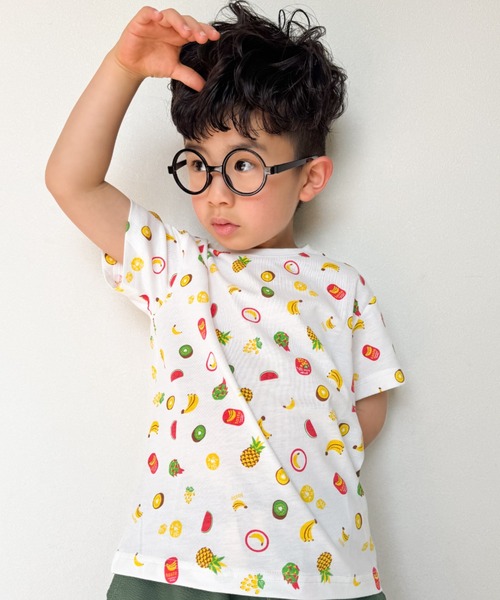 Naughty Company tシャツ フルーツ総柄Tシャツ キッズ 子供服