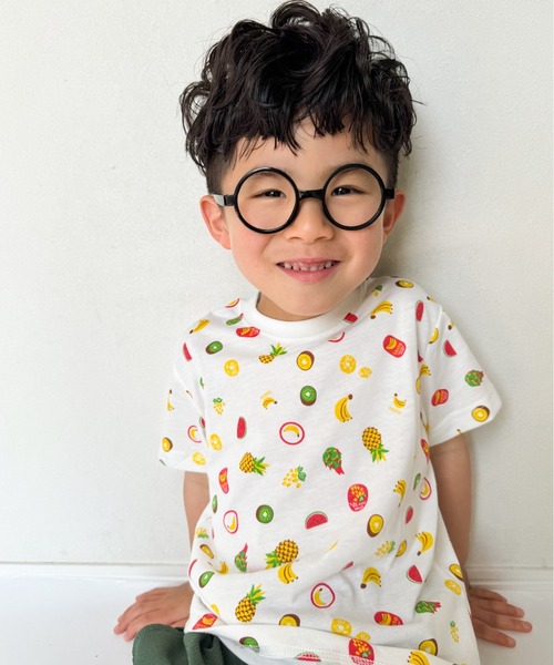 Naughty Company（ナウテーカンパニー） tシャツ フルーツ総柄Tシャツ 