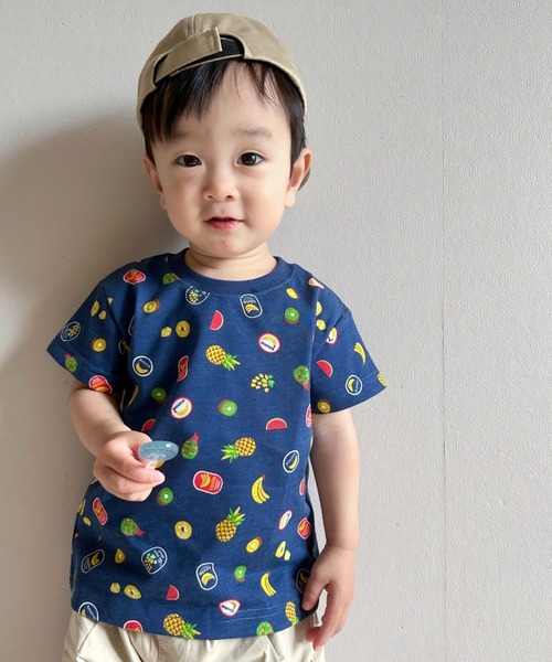 Naughty Company（ナウテーカンパニー） tシャツ フルーツ総柄Tシャツ 
