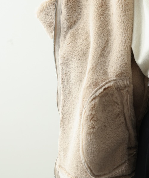 「COLONY 2139」 ジップアップブルゾン FREE グレイッシュベージュ レディース_画像9