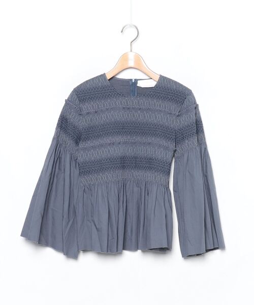 「SEE BY CHLOE」 7分袖ブラウス 36 ネイビー レディース