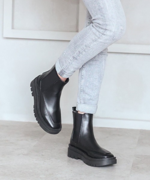 「VIVIAN」 ショートブーツ M ブラック レディース_画像5