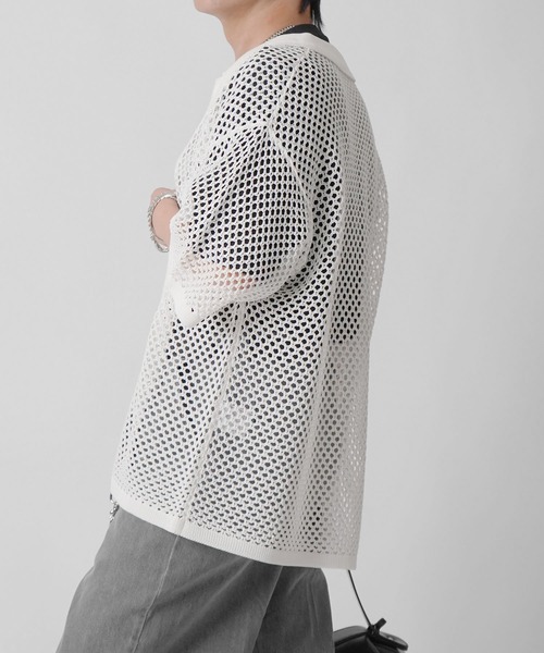 Confirm（コンファーム） シャツ 25SS スパンコール メッシュシャツ