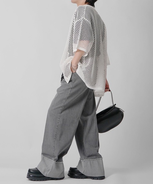 Confirm（コンファーム） シャツ 25SS スパンコール メッシュシャツ