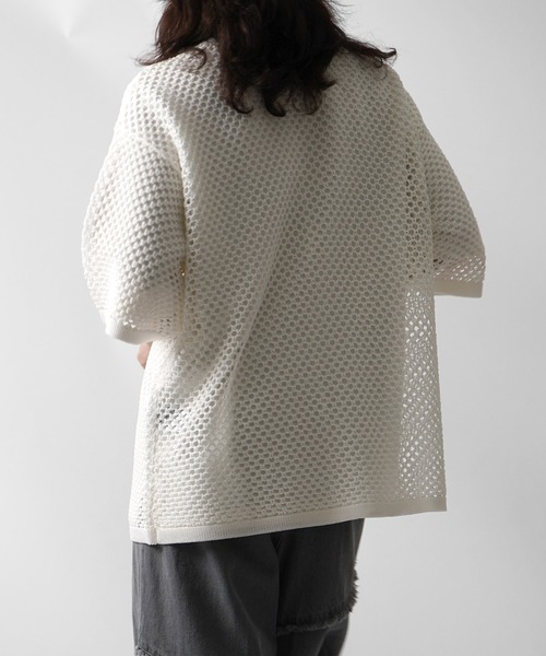美品⭐︎RISLEY メッシュシャツ Confirm シャツ 25SS スパンコール メッシュシャツ ユニセックス