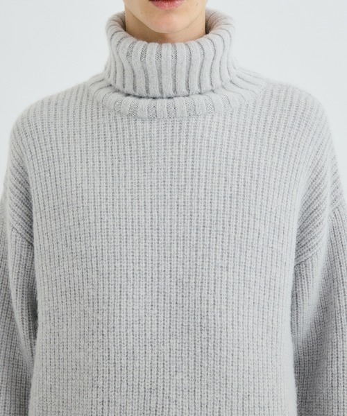 「CITY」 タートルネックニット 1 ブラック メンズ_画像2