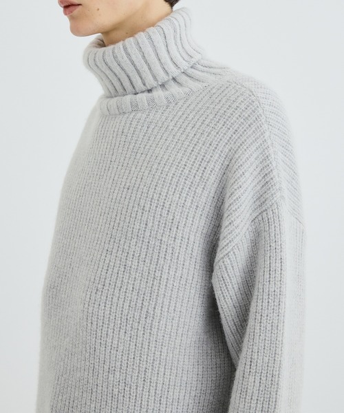 「CITY」 タートルネックニット 1 ブラック メンズ_画像4