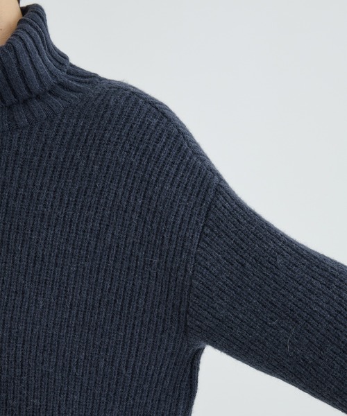「CITY」 タートルネックニット 1 ブラック メンズ_画像8
