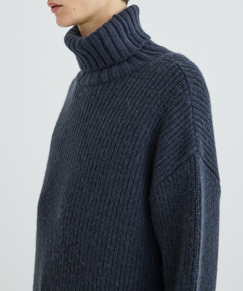 「CITY」 タートルネックニット 1 ブラック メンズ_画像9