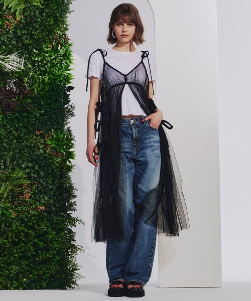 ダブルスタンダード　リボンチュールジレ DOUBLE STANDARD CLOTHING（ダブルスタンダードクロージング