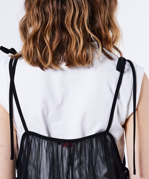 ダブルスタンダード　リボンチュールジレ DOUBLE STANDARD CLOTHING（ダブルスタンダードクロージング