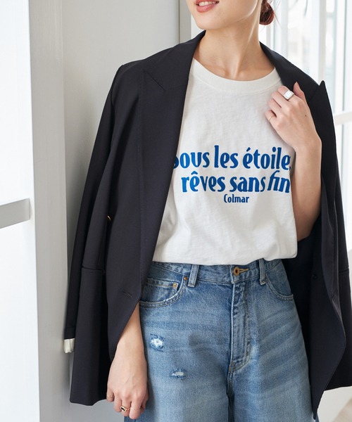 Spick＆Span tシャツ 「追加」フロッキーロゴスラブTシャツ