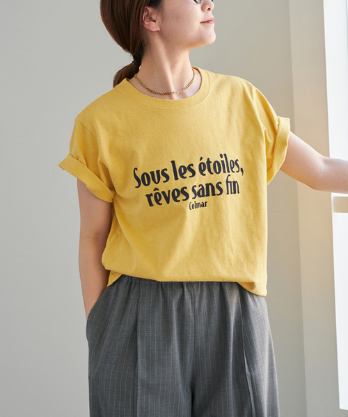 Spick＆Span tシャツ 「追加」フロッキーロゴスラブTシャツ