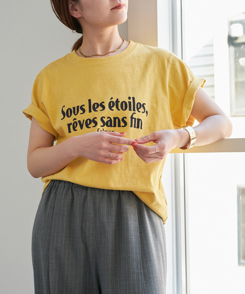 Spick＆Span tシャツ 「追加」フロッキーロゴスラブTシャツ