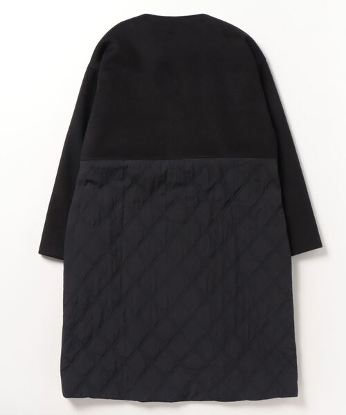 「B:MING by BEAMS」 ノーカラーコート SMALL ブラック レディース_画像2