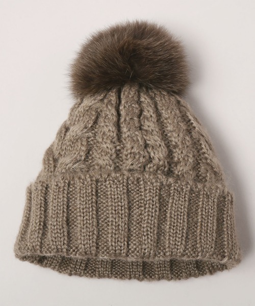 「CA4LA」 ニットキャップ ONESIZE ブラック レディース_画像2