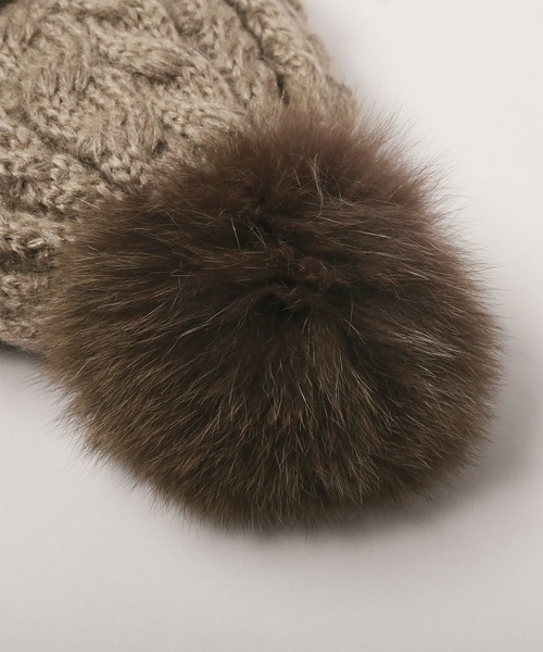 「CA4LA」 ニットキャップ ONESIZE ブラック レディース_画像5