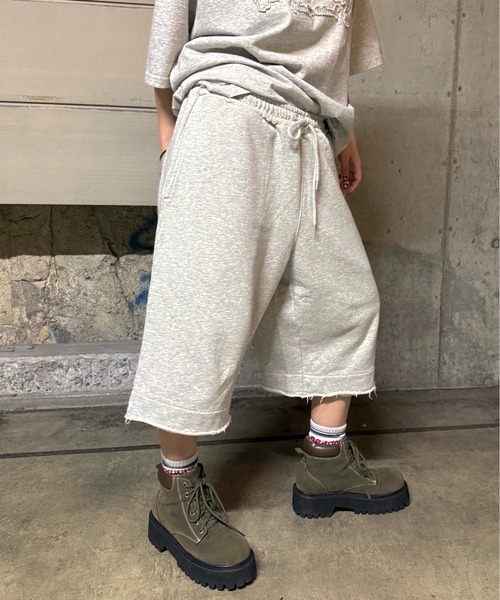 SEDACLEセットアップ 別売り可 sedacle girl スウェットパンツ ジャージ ピグメント加工ハーフ