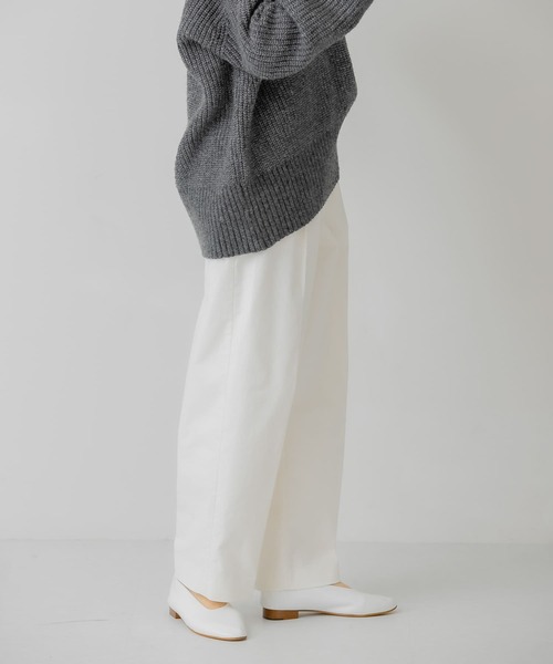 「KBF」 コーデュロイパンツ ONE カーキ レディース_画像2