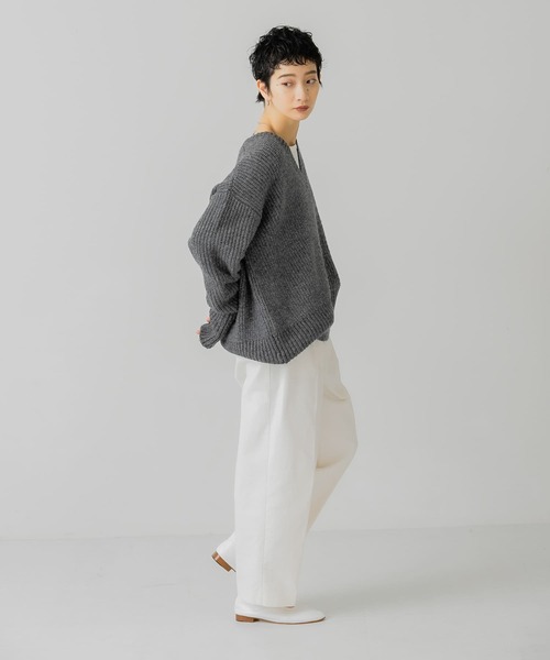 「KBF」 コーデュロイパンツ ONE カーキ レディース_画像5