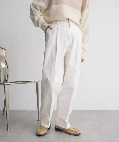 「KBF」 コーデュロイパンツ ONE カーキ レディース_画像6