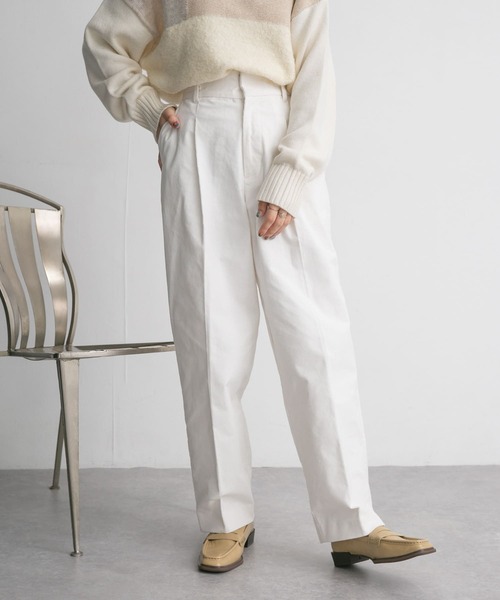 「KBF」 コーデュロイパンツ ONE カーキ レディース_画像7